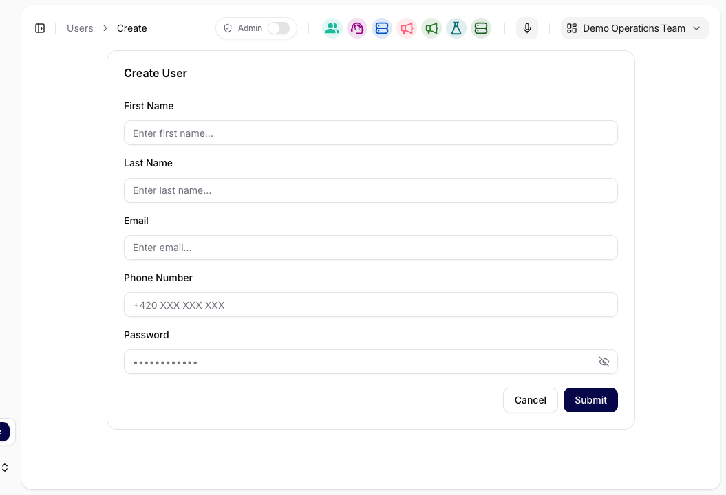 Creating User