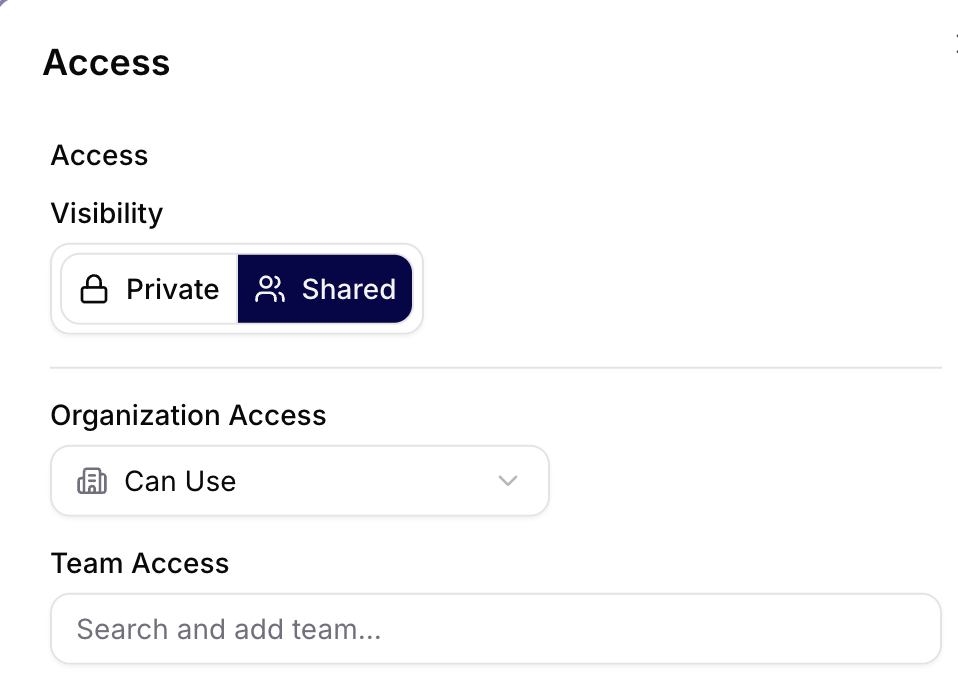 Workflow sharing access