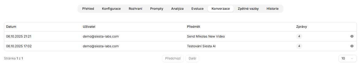 Conversazioni assistente