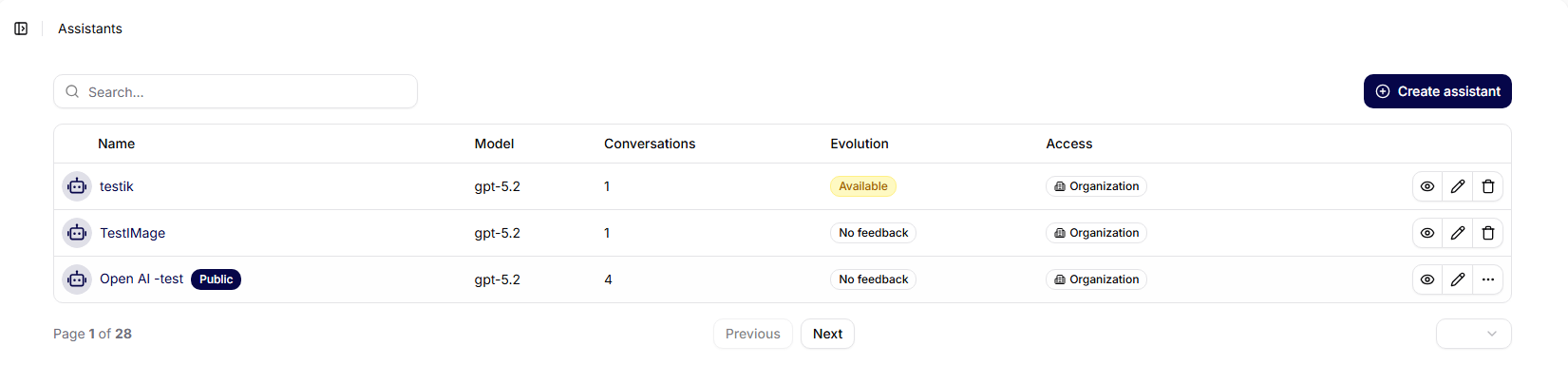 Vytvorenie asistenta